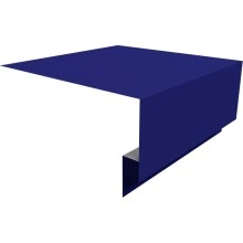 Планка околооконная сложная 200х75х18 (j-фаска) Grand Line 0,45 ПЭ с пленкой RAL 5002 ультрамариново-синий (3м)