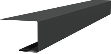 Планка завершающая для Кликфальц Pro Grand Line 0,5 GreenCoat Pural БТ матовый RR2H3 (RAL 7016 антрацитово-серый) (3м)