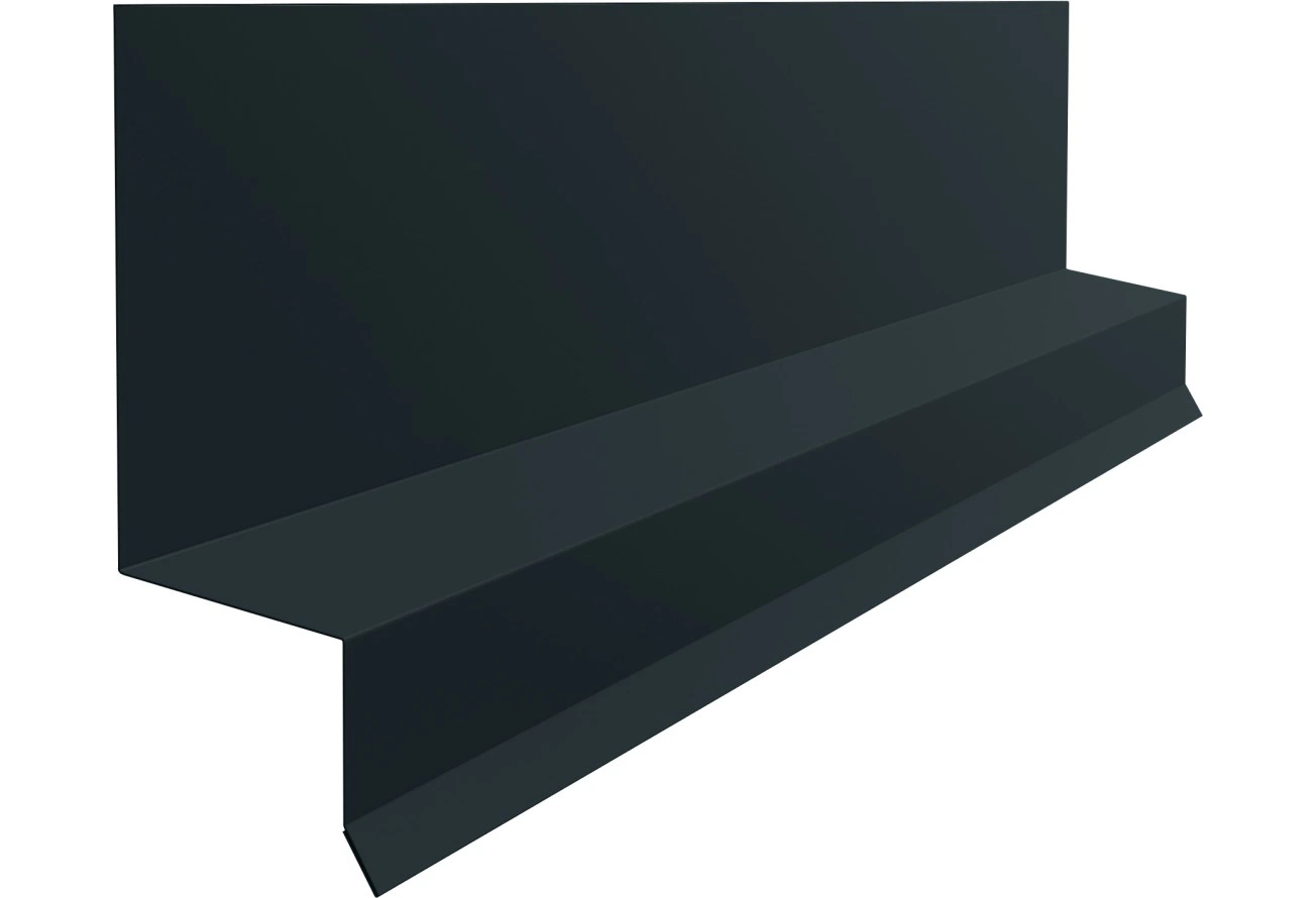 Верхний отлив для фасада Кликфальц Grand Line 0,5 Сатин с пленкой RAL 7016 антрацитово-серый (2м)