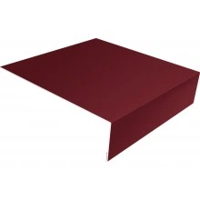 Планка околооконная простая 200х75 Grand Line 0,45 Drap RAL 3005 красное вино (2м)