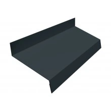 Отлив Grand Line простой 50 мм 0,5 GreenCoat Pural БТ матовый RR2H3 (RAL 7016 антрацитово-серый) (3м)