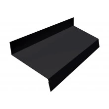 Отлив Grand Line простой 50 мм 0,45 Drap СТ RAL 9005 черный (3м)