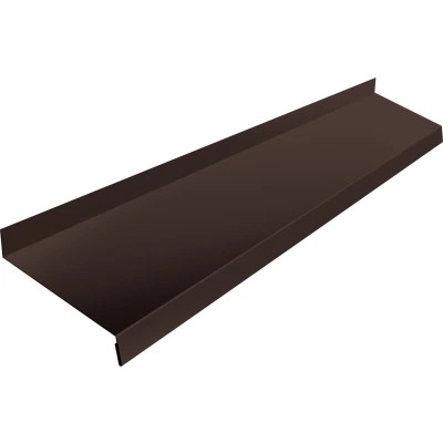 Отлив Grand Line простой 150 мм 0,5 PurLite матовый RAL 8017 шоколад (3м) — 524921 Отлив Grand Line простой 150 мм 0,5 PurLite матовый RAL 8017 шоколад (3м) — 524921