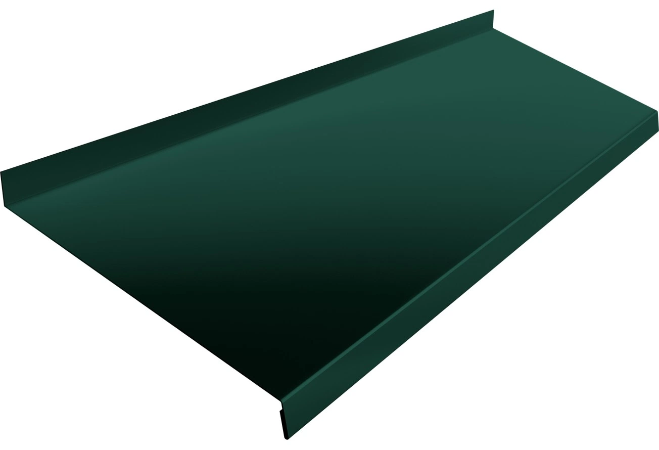 Отлив Grand Line простой 200 мм 0,45 Drap RAL 6005 зеленый мох (3м)