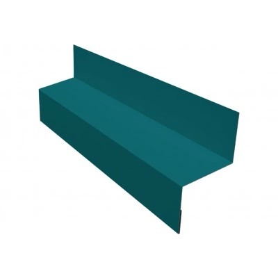 Межэтажный отлив Grand Line 35 мм 0,45 ПЭ с пленкой RAL 5021 водная синь (2м) — 526435 Межэтажный отлив Grand Line 35 мм 0,45 ПЭ с пленкой RAL 5021 водная синь (2м) — 526435