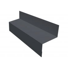 Межэтажный отлив Grand Line 45 мм 0,45 Drap СТ RAL 7024 мокрый асфальт (3м)