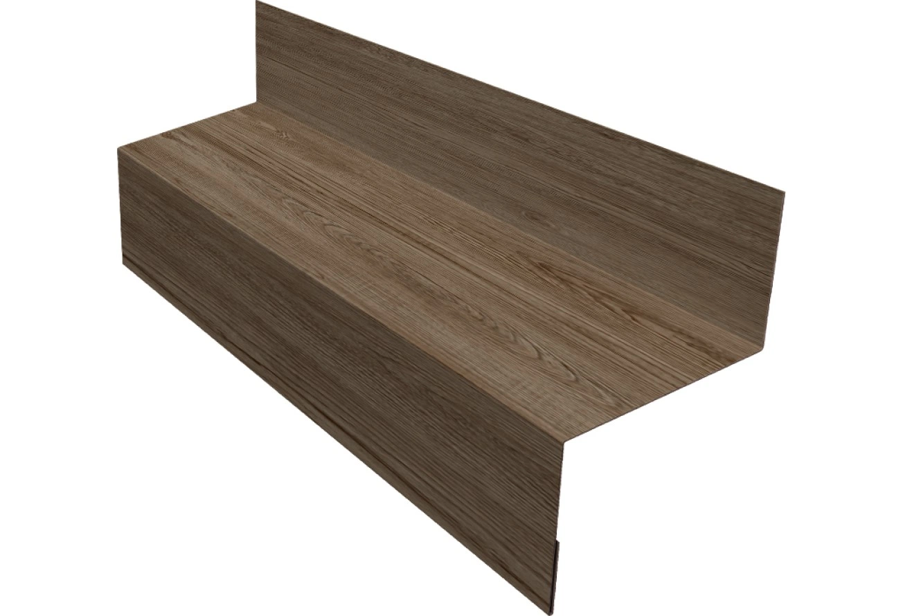 Межэтажный отлив Grand Line 45 мм 0,45 Принт Элит Беленый дуб TwinColor (2м)