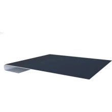 Планка завершающая Grand Line 0,5 GreenCoat Pural БТ матовый RR 23 темно-серый (RAL 7024 мокрый асфальт) (2м)