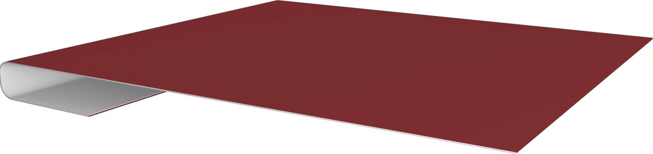 Планка завершающая Grand Line 0,45 ПЭ с пленкой RAL 3011 коричнево-красный (3м)