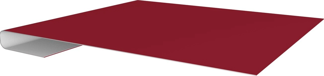Планка завершающая Grand Line 0,45 ПЭ с пленкой RAL 3003 рубиново-красный (2м)