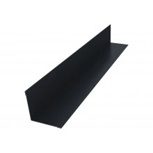 Угол внутренний 40х40 Grand Line 0,5 Сатин с пленкой RAL 7024 мокрый асфальт (2м)