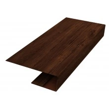 J-профиль Grand Line 12 мм 0,45 Принт Элит Бразильская вишня TwinColor (2 м)