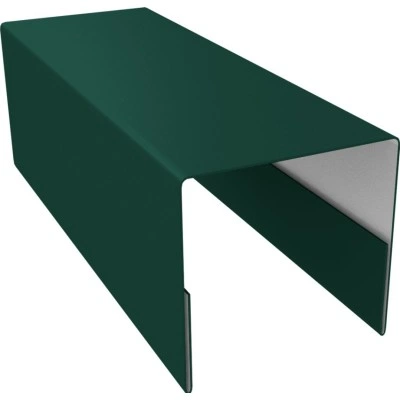 Планка П-образная заборная 20 Grand Line 0,45 Drap RAL 6005 зеленый мох (2,5м) — 531947