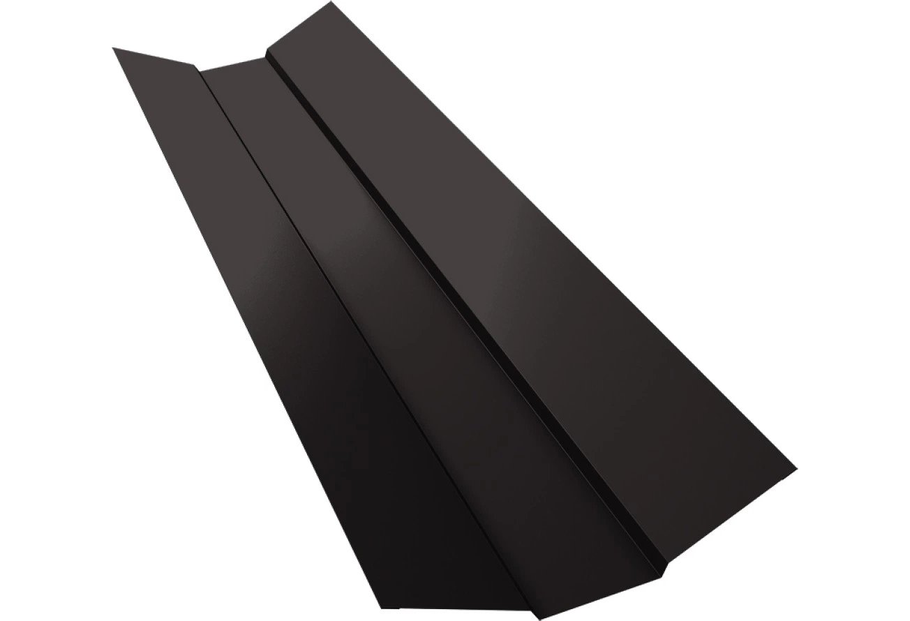 Планка ендовы верхней 95х80х95 Grand Line 0,5 PurPro матовый RR 32 темно-коричневый (2м)