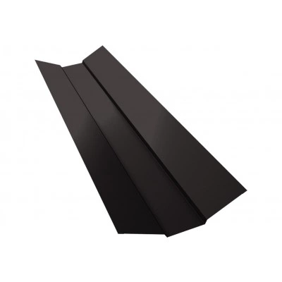 Планка ендовы верхней 95х80х95 Grand Line 0,5 PurPro матовый RR 32 темно-коричневый (3м) — 533301 Планка ендовы верхней 95х80х95 Grand Line 0,5 PurPro матовый RR 32 темно-коричневый (3м) — 533301