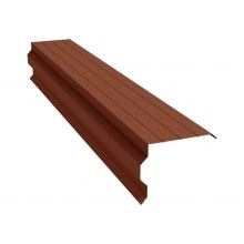 Торцевая планка фигурная 90х110 Grand Line 0,45 Drap RAL 8004 терракота (2м)