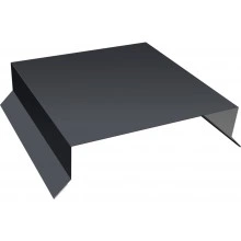 Парапетная крышка прямая 150мм Grand Line 0,45 Drap RAL 7024 мокрый асфальт (2м)