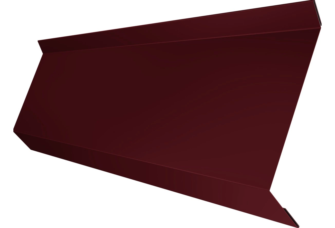 Планка примыкания в штробу 60 Grand Line 0,5 Сатин матовый ТХ RAL 3005 красное вино (3м)