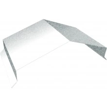Парапетная крышка угольная 390мм Grand Line 0,45 Zn (3м)