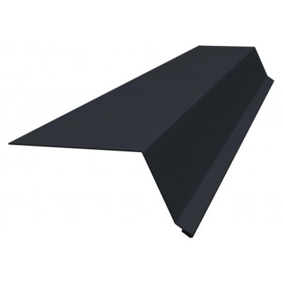 Планка капельник 100х55 Grand Line 0,5 Velur RAL 7024 мокрый асфальт (2м) — 543393 Планка капельник 100х55 Grand Line 0,5 Velur RAL 7024 мокрый асфальт (2м) — 543393