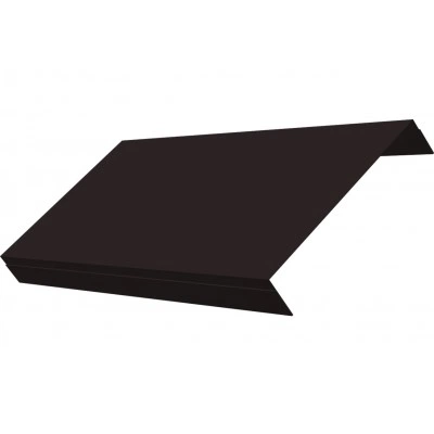 Ламель обратная 150 забора жалюзи Техас Grand Line 0,5 Velur RAL 9005 черный — 543737