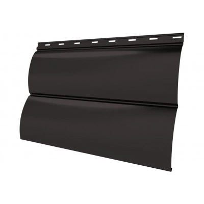 Сайдинг металлический Блок-хаус новый Grand Line 0,5 Rooftop Бархат с пленкой RR 32 темно-коричневый — 546449 Сайдинг металлический Блок-хаус новый Grand Line 0,5 Rooftop Бархат с пленкой RR 32 темно-коричневый — 546449