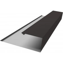 Торцевая планка страховочная Grand Line 0,5 Сатин матовый ТХ RR 32 темно-коричневый (3м)