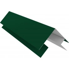 Сложная планка внешнего угла сегментного кожуха Grand Line 0,45 Drap RAL 6005 зеленый мох (800 мм)