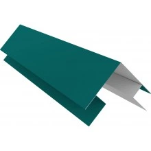 Сложная планка внешнего угла сегментного кожуха Grand Line 0,45 ПЭ RAL 5021 водная синь (2000 мм)