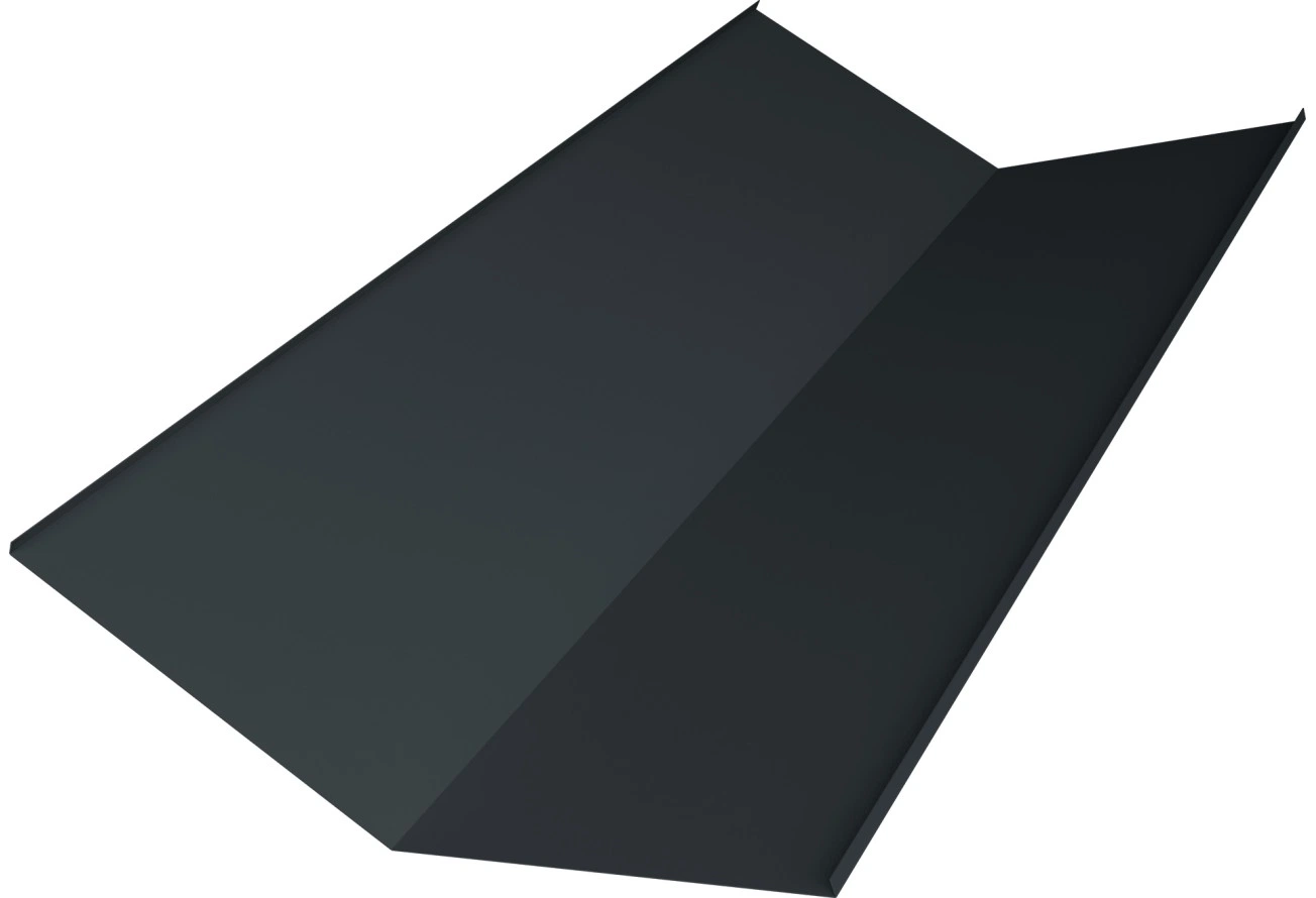 Планка ендовы нижней 300х300 Grand Line 0,5 Velur RAL 7016 антрацитово-серый (2м)