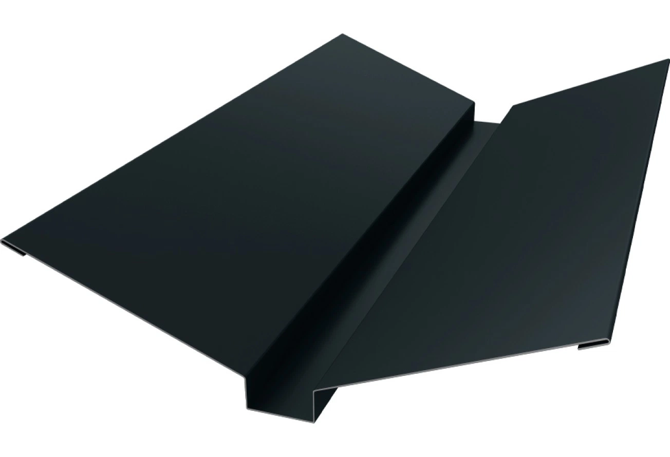Планка ендовы верхней 115х30х115 Grand Line 0,5 Velur RAL 7016 антрацитово-серый (2м)
