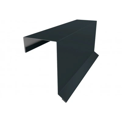 Торцевая планка кровельная фальц 65х97 Grand Line 0,5 Сатин матовый ТХ RAL 7016 антрацитово-серый (3м) — 550159