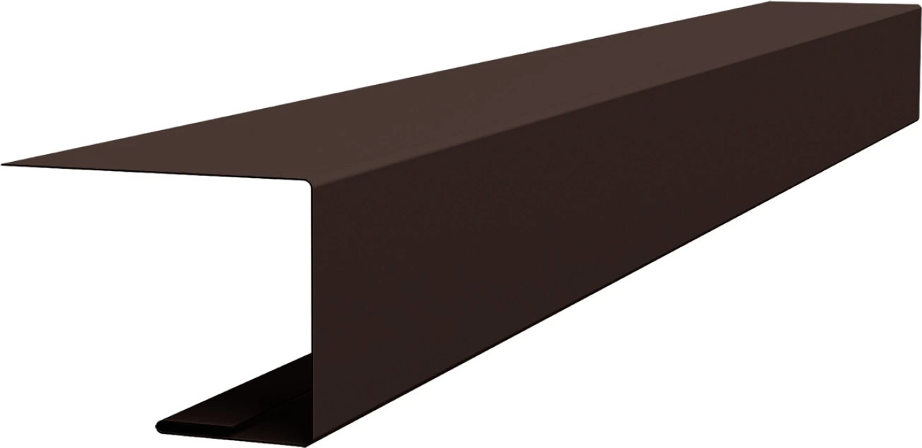 Планка завершающая для Кликфальц Pro Grand Line 0,5 Velur RAL 8017 шоколад (2м)