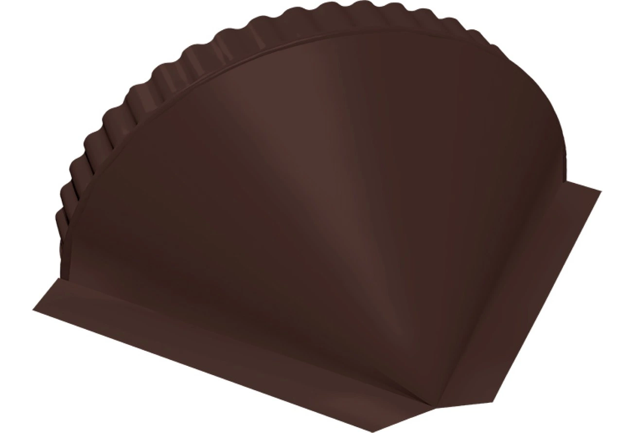 Заглушка конусная Grand Line 0,5 Сатин матовый ТХ RAL 8017 шоколад