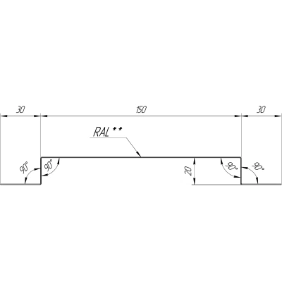 Планка сегментного кожуха Grand Line 150 мм 0,5 Сатин матовый RAL 6005 зеленый мох (800 мм) — 551734 Планка сегментного кожуха Grand Line 150 мм 0,5 Сатин матовый RAL 6005 зеленый мох (800 мм) — 551734