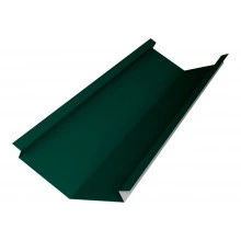 Планка ендовы нижней для композитной черепицы 140х140 Grand Line 0,45 Drap ТХ RAL 6005 зеленый мох (3м)