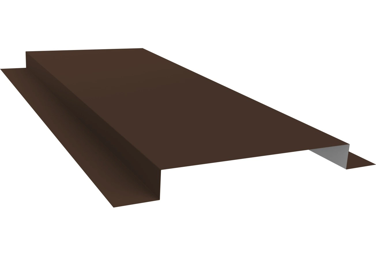 Планка сегментного кожуха Grand Line 150 мм 0,5 PurLite матовый RAL 8017 шоколад (2000 мм)