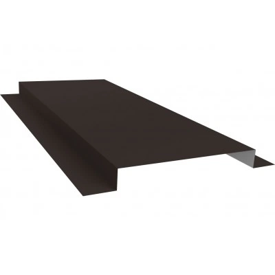 Планка сегментного кожуха Grand Line 150 мм 0,5 Rooftop Бархат RR 32 темно-коричневый (1200 мм) — 552661 Планка сегментного кожуха Grand Line 150 мм 0,5 Rooftop Бархат RR 32 темно-коричневый (1200 мм) — 552661