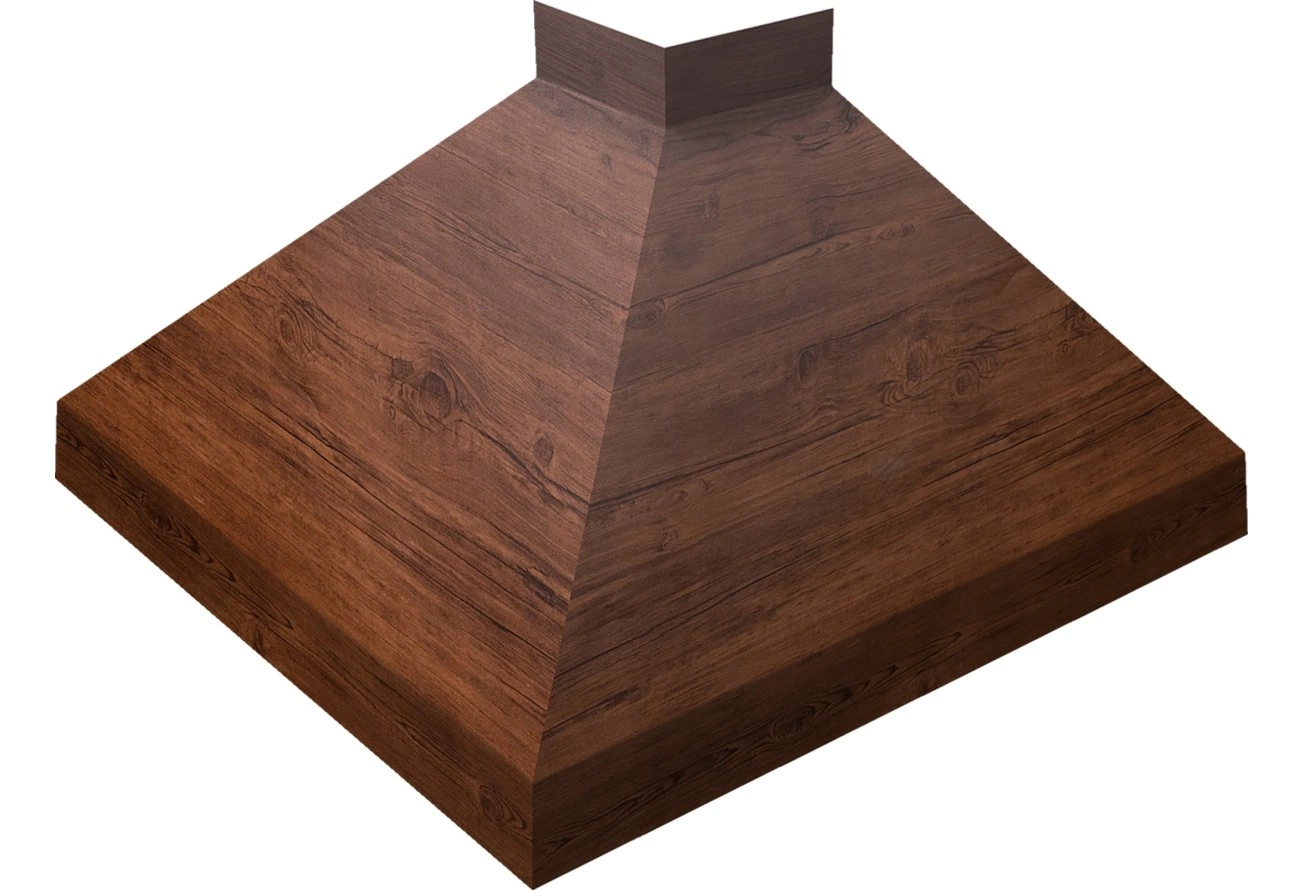 Угол отлива Grand Line внешний 100 мм 0,45 Принт Премиум с пленкой Бразильская вишня Фреш TwinColor