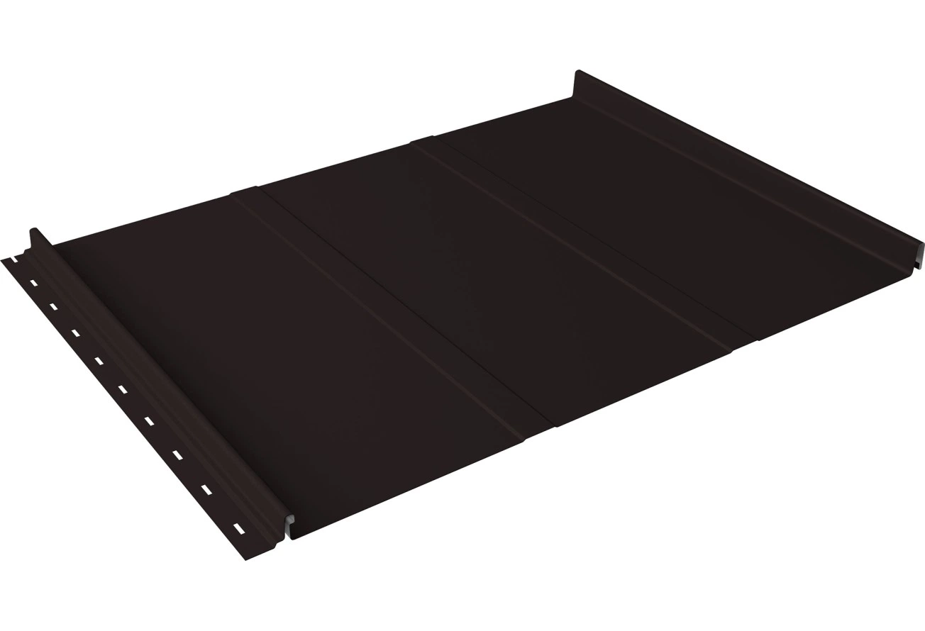 Кликфальц Лайн Grand Line 0,45 Drap ТХ с пленкой на замках RAL 9005 черный