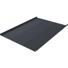 Фальц двойной стоячий Лайн Grand Line 0,45 Drap СТ с пленкой на замках RAL 7024 мокрый асфальт