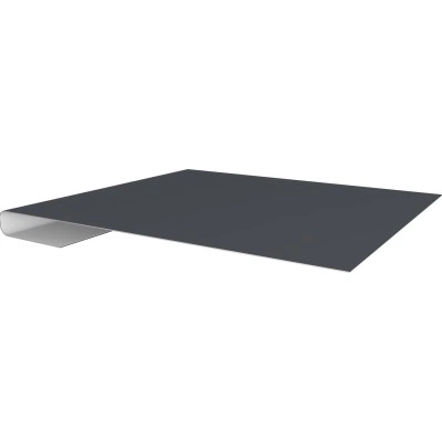 Планка завершающая Grand Line 0,5 PurPro с пленкой RAL 7024 мокрый асфальт (2м) — 561142