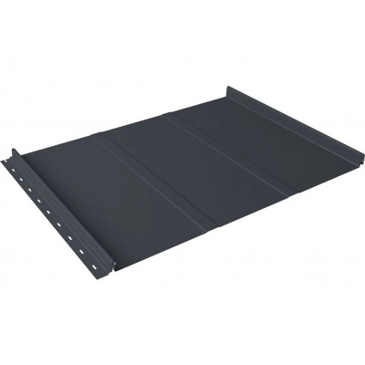 Кликфальц Лайн Grand Line 0,5 GreenCoat Pural БТ матовый с пленкой на замках RR 23 темно-серый (RAL 7024 мокрый асфальт) — 562570 Кликфальц Лайн Grand Line 0,5 GreenCoat Pural БТ матовый с пленкой на замках RR 23 темно-серый (RAL 7024 мокрый асфальт) — 562570