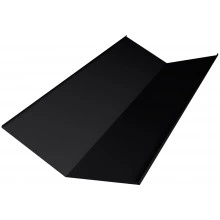 Планка ендовы нижней 300х300 Grand Line 0,45 Drap ТХ двухсторонний RAL 9005 черный (3м)