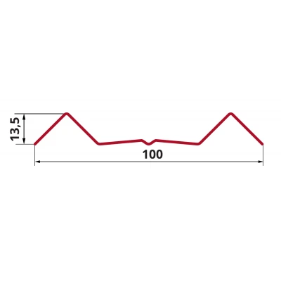 Штакетник М-образный B фигурный Grand Line 0,4 ПЭ RAL 3005 красное вино — 565928 Штакетник М-образный B фигурный Grand Line 0,4 ПЭ RAL 3005 красное вино — 565928