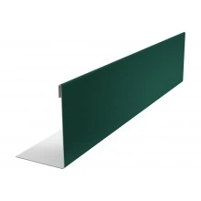 Нащельник 25х35 для забора жалюзи к ламели 125 Техас Grand Line 0,5 Сатин матовый RAL 6005 зеленый мохо (2м)