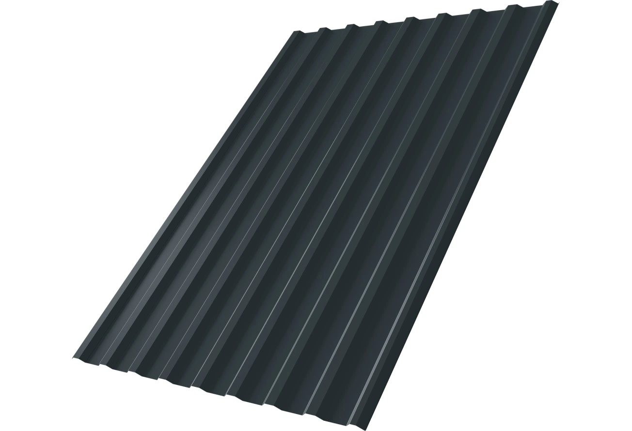 Профнастил С20R Grand Line 0,45 ПЭ RAL 7016 антрацитово-серый