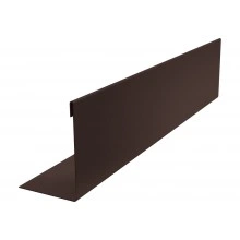 Нащельник 25х35 для забора жалюзи к ламели 150 Техас Grand Line 0,45 Drap TwinColor RAL 8017 шоколад (2м)