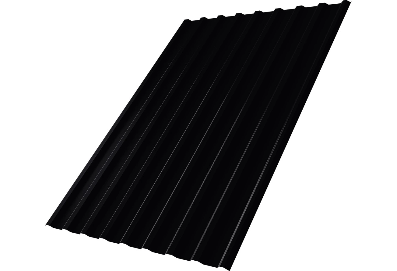 Профнастил С20R Grand Line 0,5 Drap ТХ RAL 9005 черный