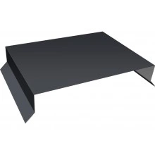 Парапетная крышка прямая 200мм Grand Line 0,5 Drap ТХ RAL 7024 мокрый асфальт (2м)
